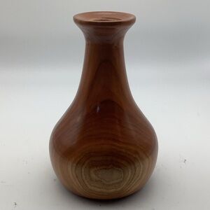 Wooden 7 1/2” Vase